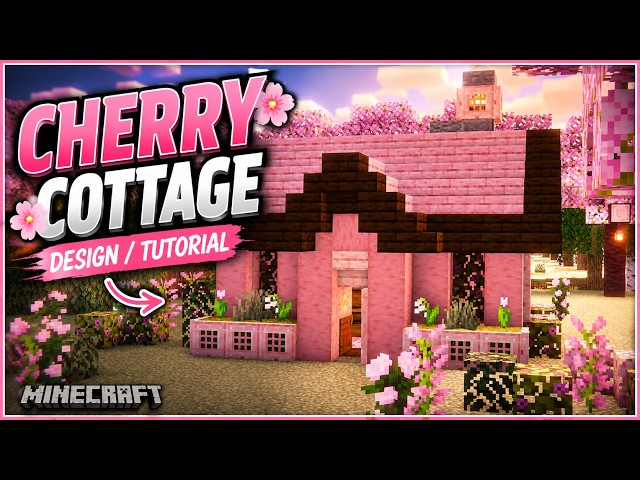 Minecraft Cherry Cottage Tutorial (Easy Survival Build!) #minecraft #minecrafttutorial