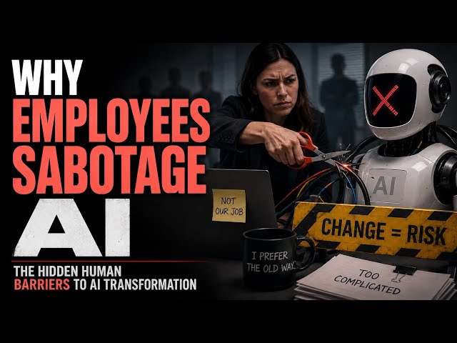 Why Employees Sabotage AI | The Hidden Human Barriers to AI Transformation | Uplatz
