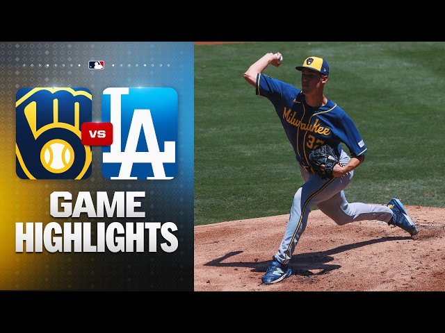 Brewers vs. Dodgers Game Highlights (8/15/26) | MLB Highlights