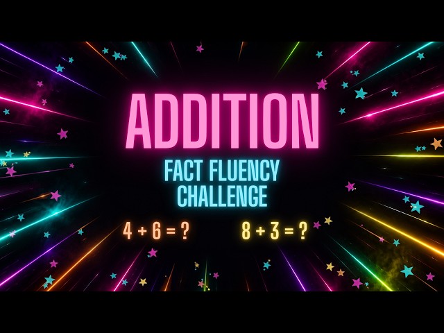 Ultimate Addition Fact Fluency Test | How Fast Are You? Math Speed Test-Addition Facts Grades 3-8