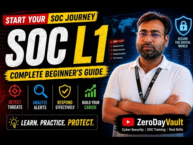 SOC Analyst L1 Full Course (Day 1) | Complete Beginner Guide to Cyber Security