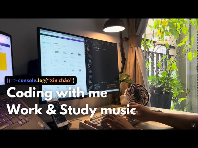 1.5-Hour Coding with me  / Pomodoro 30-5 / Relaxing, Calm, Lofi Music For Work, Study, Focus / Day 1