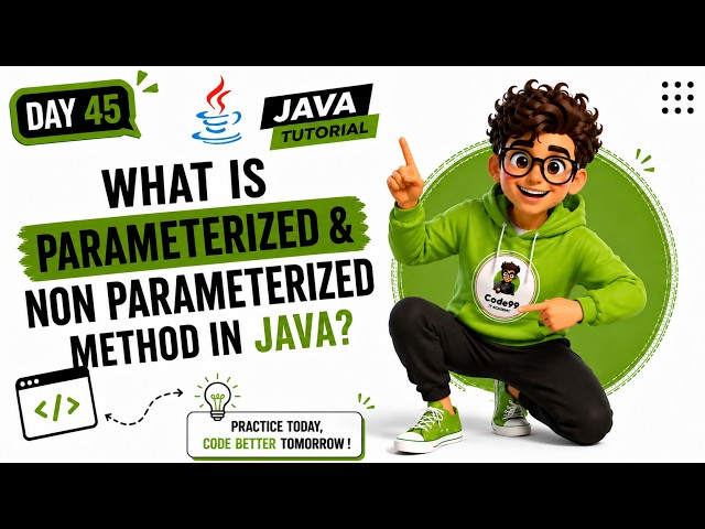 What is Parameterized Method in Java? | Tamil Tutorial Day 45 | Code99 IT Academy Chennai