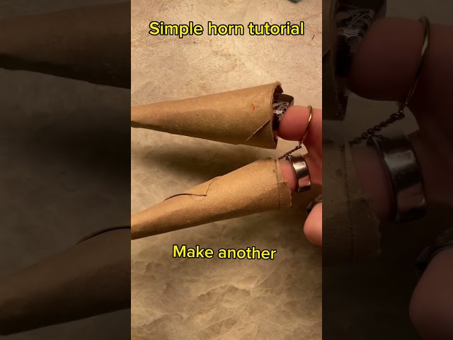 Simple cosplay horns ❤️ How to/Tutorial ❤️ #cosplay #dreamsmp #diy #aesthetic  #cute  #shorts