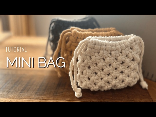 Mini Bag em Macramê – Prática e Estilosa | Tutorial DIY