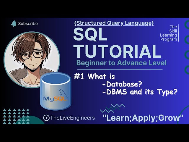 #2 What is Database, DBMS and its types || Skill Learning Program||  @1LiveEngineer #sqlforbeginner
