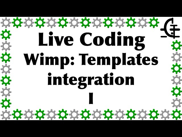 Gerph's live coding - Wimp: Templates integration (part 1)