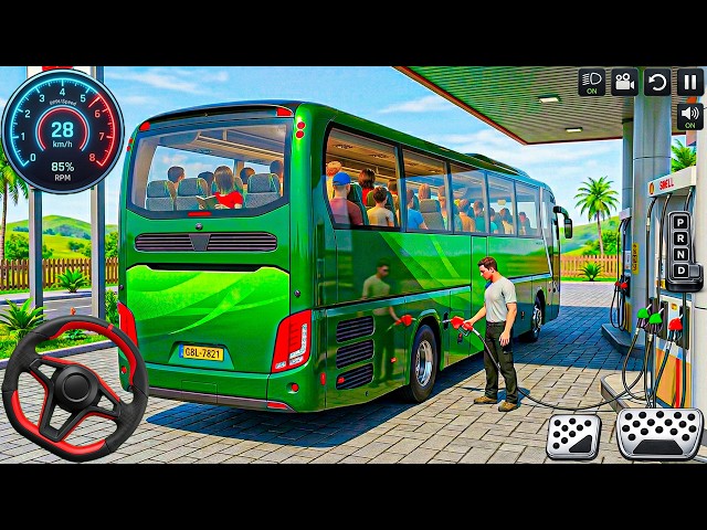 Bus Driving Game 2026 3D: Challenging city bus driving simulator passenger pickup - android gameplay