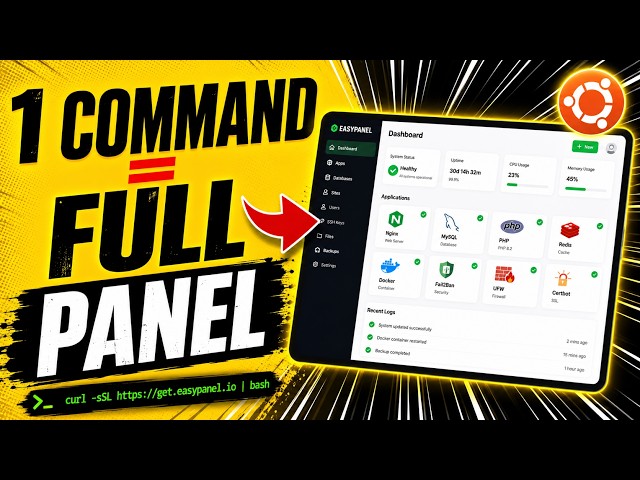 Easypanel Setup on Ubuntu 24.04 VPS – Self Host Apps in Minutes