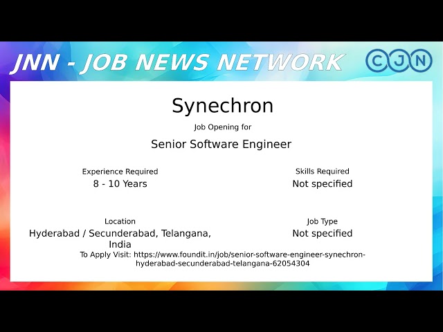 Job News Show 7 | Top 10 Software Engineer Jobs | 2026-08-11