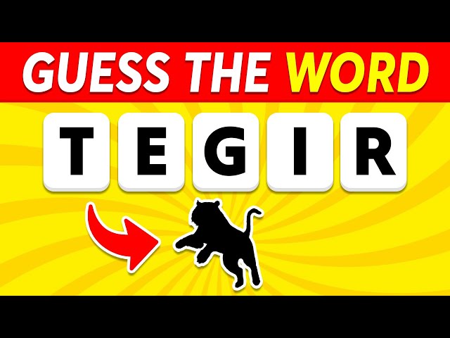 Guess The WORD From SCRAMBLED LETTERS 📚🧠🤔 | Scrambled Word Quiz