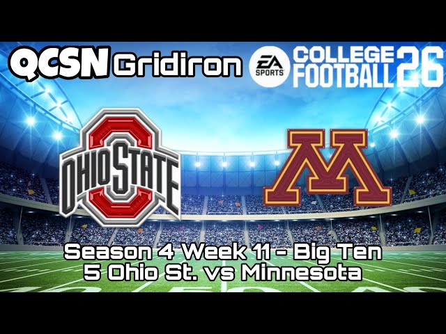 Season 4 Week 11: 5 Ohio State vs Minnesota | EA SPORTS College Football 26