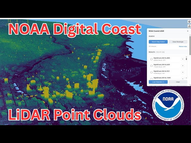 How to Visualize LiDAR Point Clouds From NOAA Digital Coast (Step-by-Step)