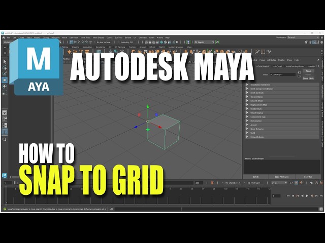 Autodesk Maya How To Snap To Grid