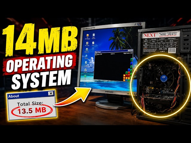 Revealing The Lightest Operating System In the Whole World | 14MB Retro OS