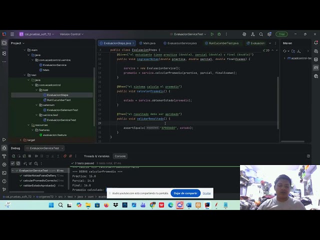 PRUEBAS UNITARIAS CON JUNIT   -  PRUEBAS BDD CON CUCUMBER