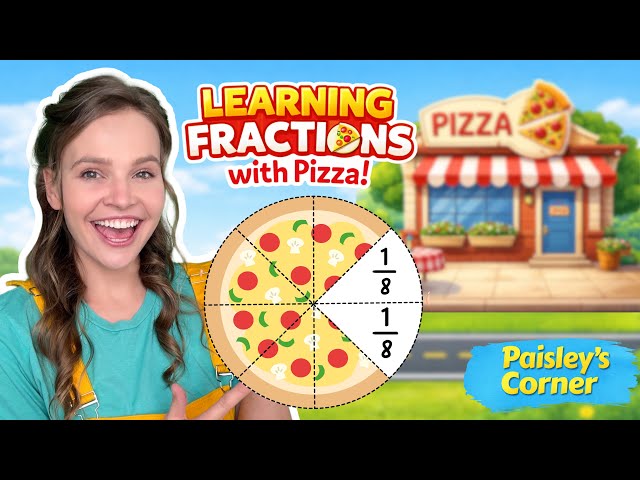 Learn Fractions with Silly Miss Lily at Cotton's Pizza Party 🍕 | Fun Math for Kids | Videos for Kids