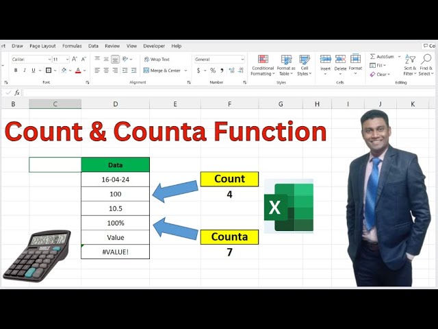 Count & Counta function in excel || Excel Count & Counta || এক্সেলে Count and Counta