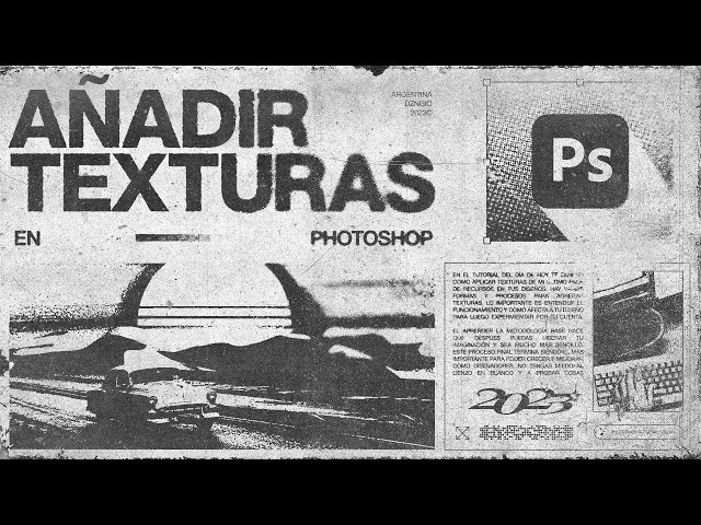 COMO AÑADIR TEXTURAS A TUS DISEÑOS EN PHOTOSHOP / TUTORIAL 2023 @DznGio