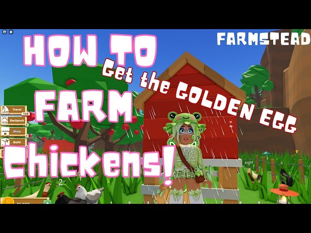 HOW TO GET CHICKENS - FARMSTEAD  GET THE GOLDEN EGG #robloxhowto