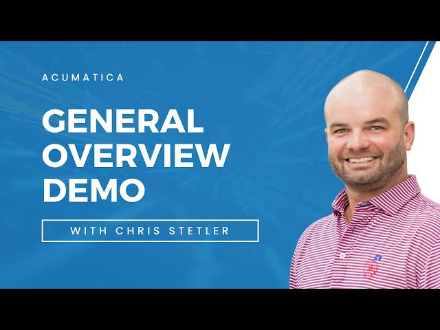 Acumatica Demo Overview