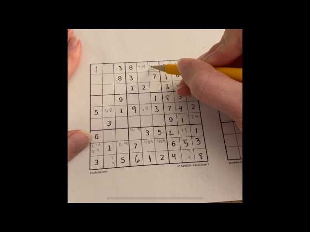 How to solve an EXPERT sudoku puzzle, ASMR style