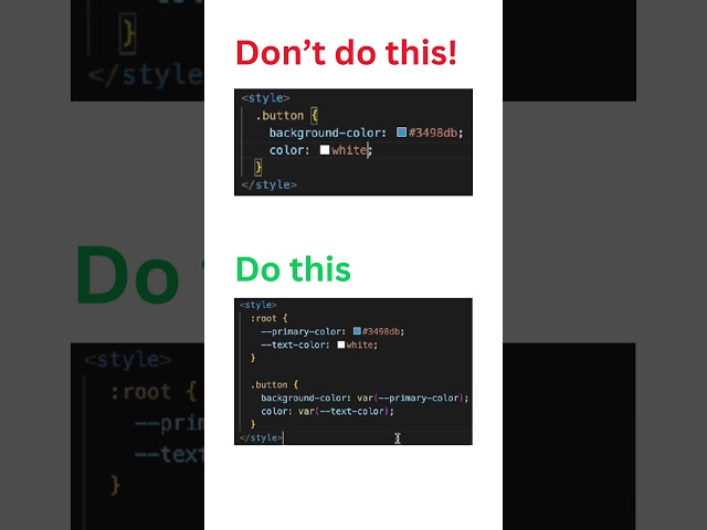 Don’t Use Hardcoded Styles, Use CSS Variables Instead