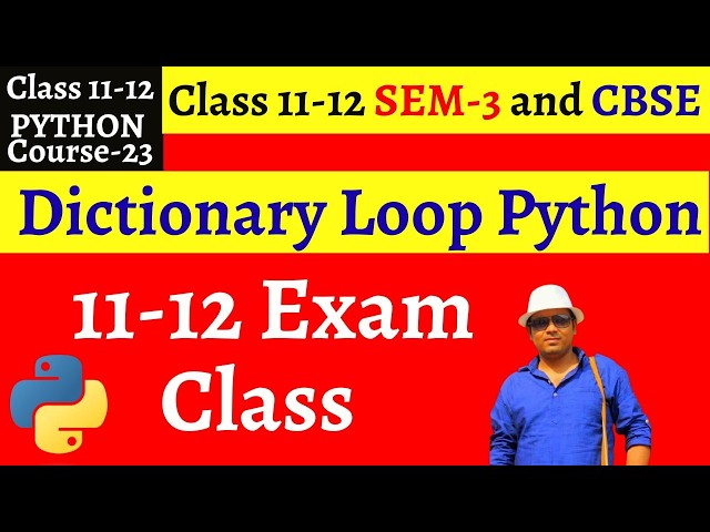 Python course dictionary class dictionary with loop by debasish debnath sir,9232441317
