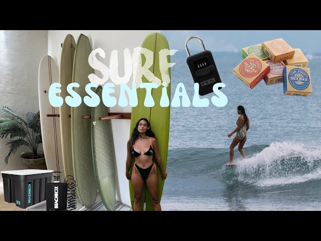 MY SURF ESSENTIALS: must-have gear/accessories to go surfing 🌊