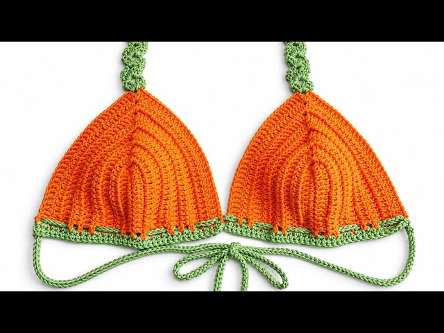obsessed with crocheting tops! (easy crochet bikini top tutorial)