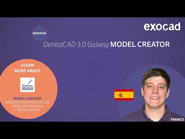 exocad Model Creator 2021 WEBINAR - DentalCAD ​​3.0 Galway Plaque-free and Implant Models (ES)