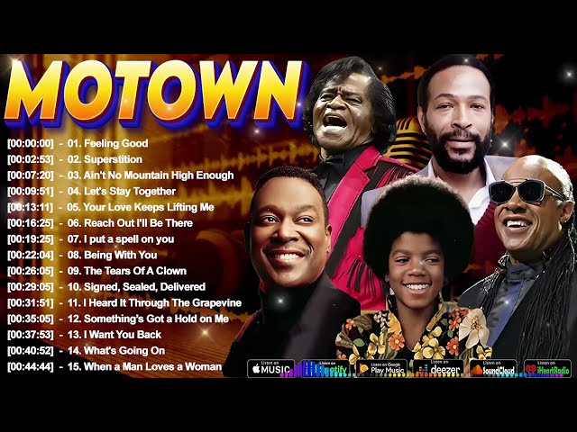 Best Motown Hits of All Time 🎶 Marvin Gaye, Smokey Robinson, James Brown | Soul Legends Collection