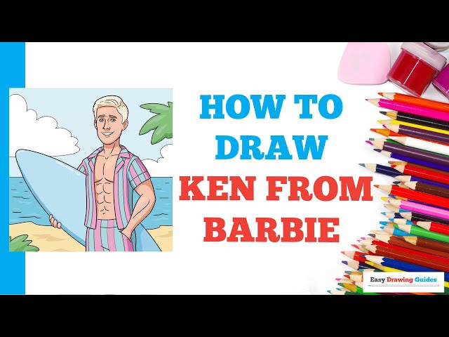 How to Draw Ken from Barbie: Easy Step by Step Drawing Tutorial for Beginners