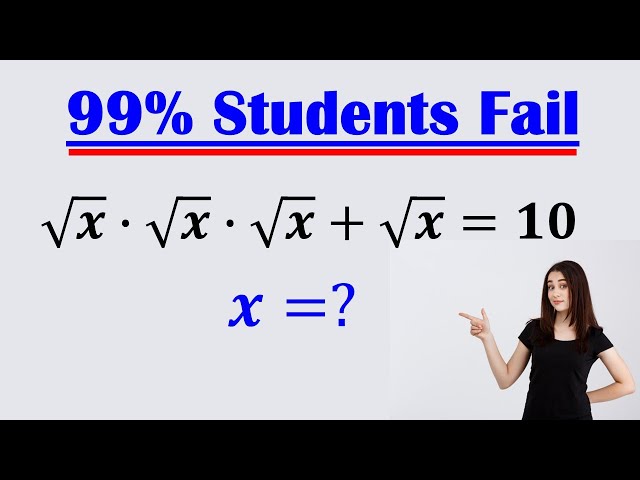 Solving a 'Harvard' University entrance exam |Find x?