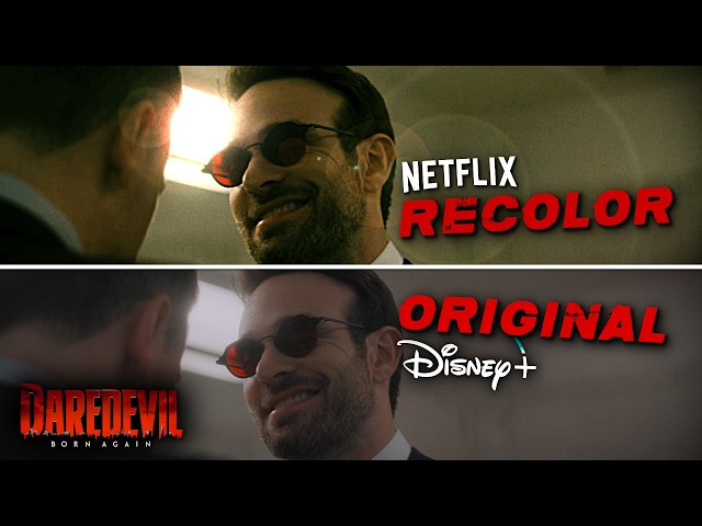 Daredevil Born Again BUT with NETFLIX's Color Grading