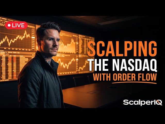 Live Day Trading | Trade NQ Futures Live Using Order Flow