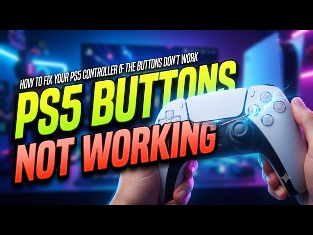 HOW TO FIX YOUR PS5 CONTROLLER IF THE BUTTONS DON'T WORK