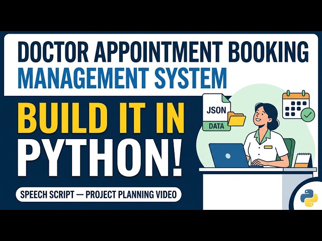 Python Project Tutorial: Doctor Appointment Booking System from Scratch