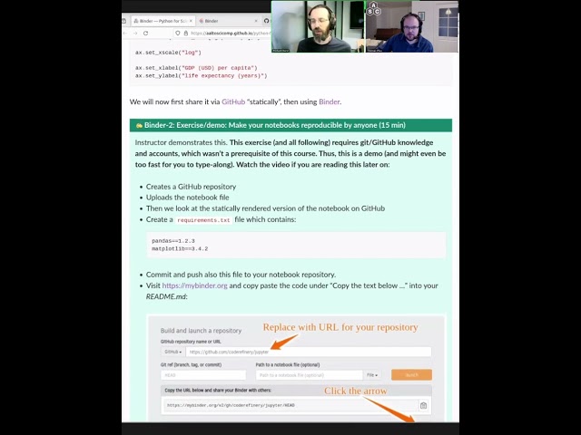 3.5 Binder - Python for Scientific Computing 2023