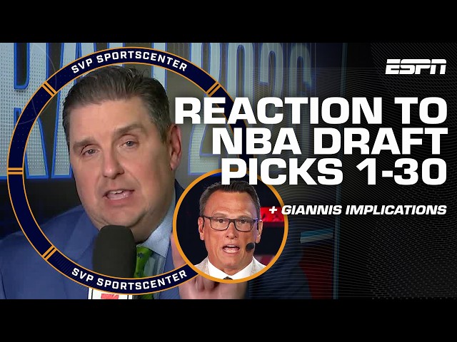REACTING to NBA Draft first round 🚨 Biggest surprises + Giannis trade fallout | SC with SVP