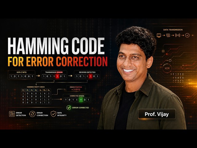 Hamming Code Explained - Error Detection & Correction #computernetworks #errorcorrection #code