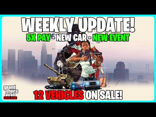 GTA ONLINE WEEKLY UPDATE - NEW CAR - FREE MONEY & MORE!