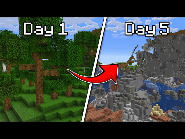 Minecraft But A Random Block Type Disappears Every Second