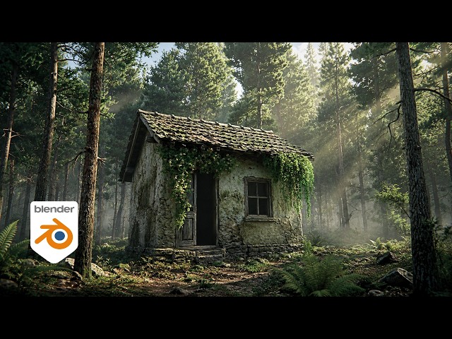 How I made this forest scene in BLENDER ? 