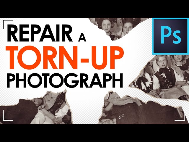 Fixing a torn up Photograph with Photoshop - Image Retouching Masterclass