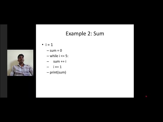 While loop in python 