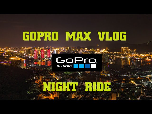 GoPro Max VLOG. Chinese streets at night