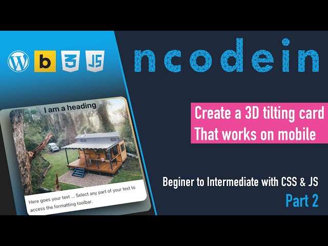 Part 2 Create Stunning 3D Effects with CSS and JavaScript | Interactive Mouse and Device Motion
