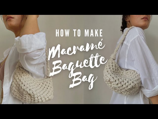 Macrame Baguette Bag| DIY Bag | Macrame Bag | 04 Trendy Shoulder Bag
