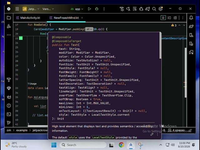 Jetpack compose basics